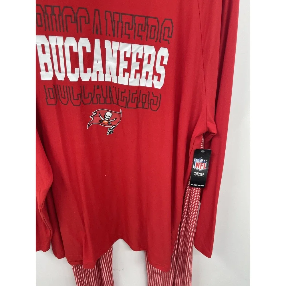 NFL Team Apparel‎ Pajama Set Men's 2XL Red Tampa Bay Buccaneers Sleepwear NWT